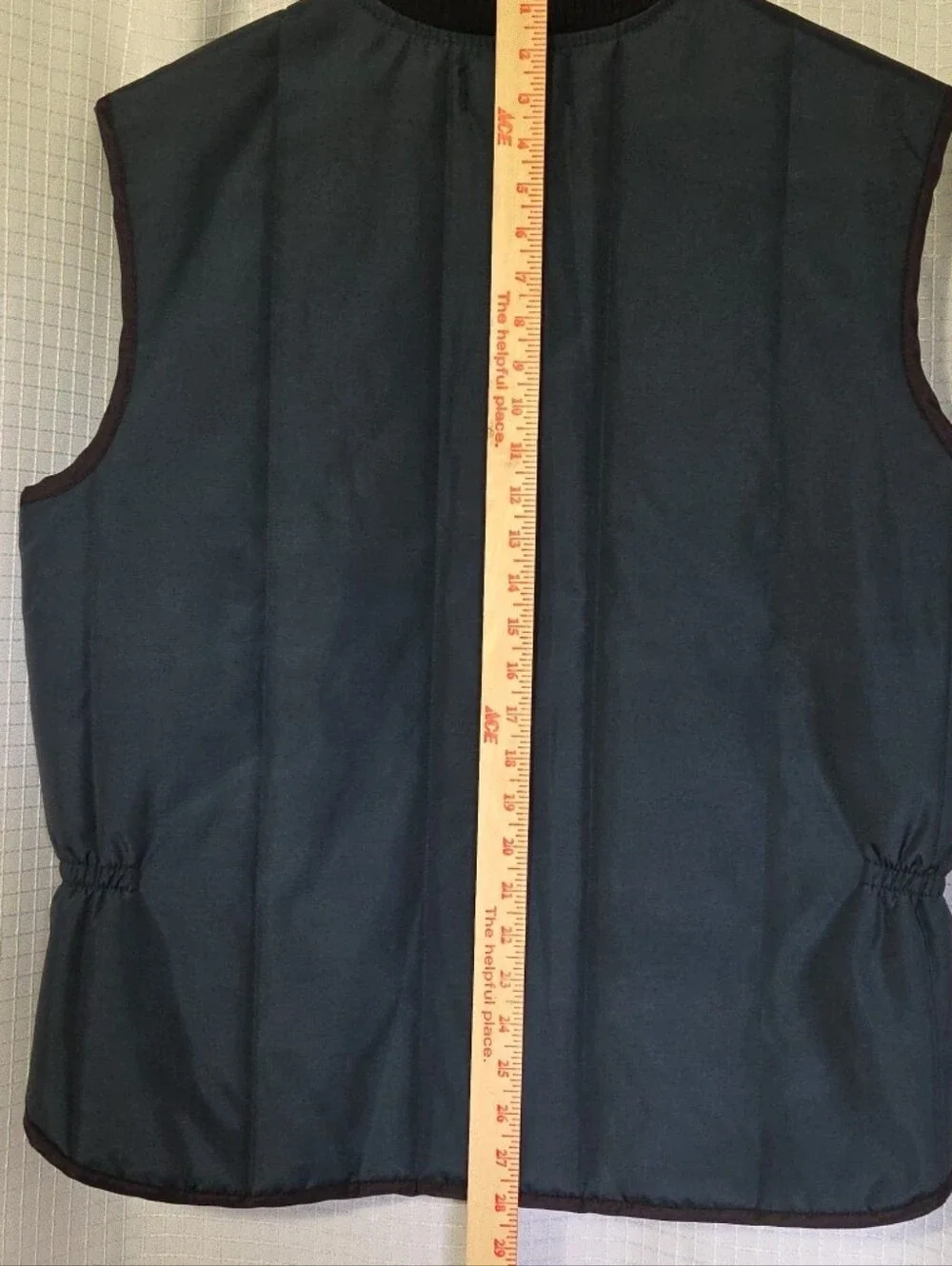 Vintage Woodfield Mens Vest Navy Size XL MADE IN USA Zipper Pockets